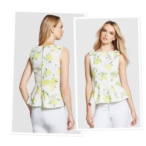 Kate Spade Thalia Peplum Top with Lemons, 4